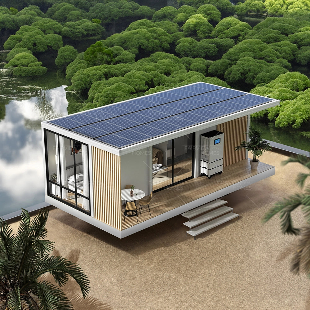 27m² L2 Zero Carbon Cabin Prefab House With Solar System for Hotel Home