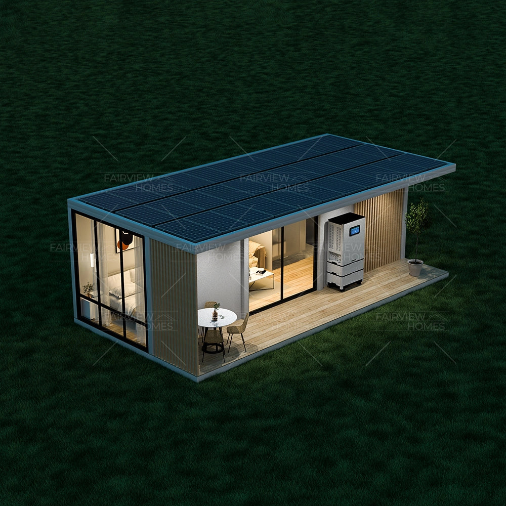 27m² L2 Zero Carbon Cabin Prefab House With Solar System for Hotel Home